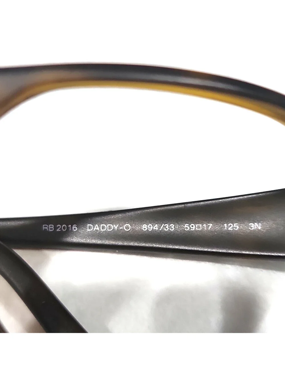 Ray Ban RB2016 894/33 Tortoise Brown Wrap Sunglasses Frame 59-17 125